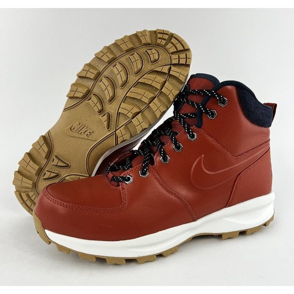 Nike Manoa Leather Rugged Orange Men's Boots Special Edition Black DC8892-800 - Picture 2 of 11